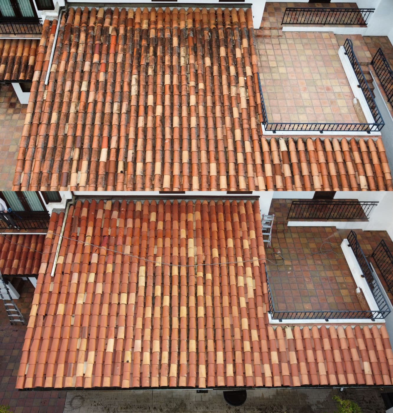 Gallery photos for Expert Clay Tile Roof Cleaning in Encinitas: Image #2