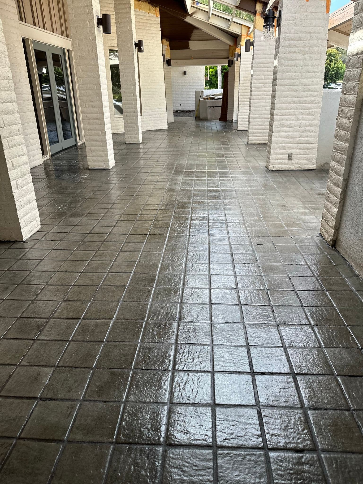 Tile Walkway Restoration at Local Country Club image