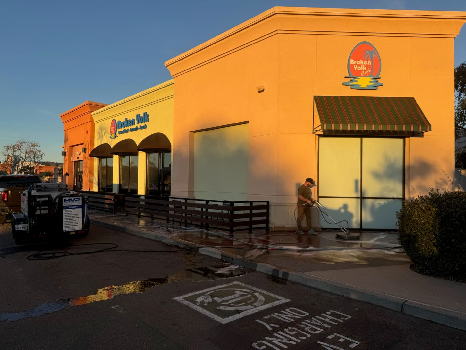 Exterior Cleaning at Broken Yolk Cafe image