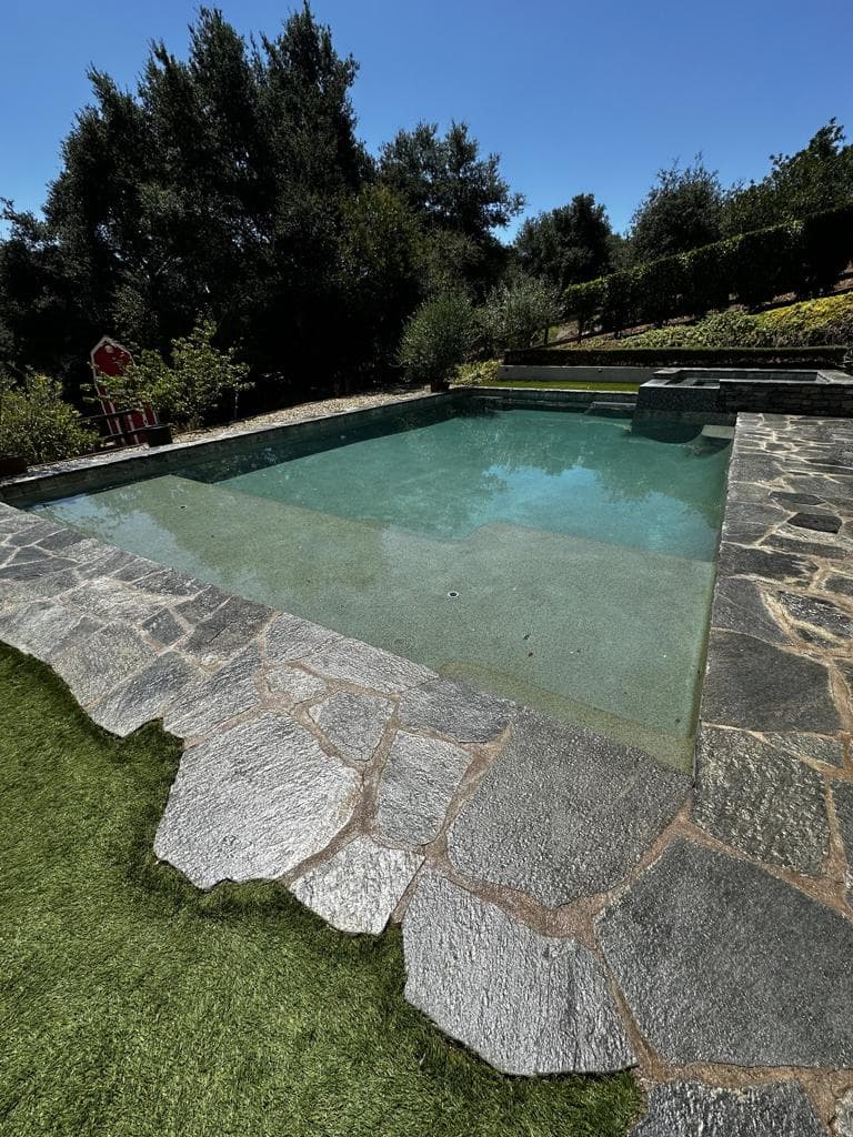 Flagstone Pool Deck Restoration Creates Stunning Oasis image