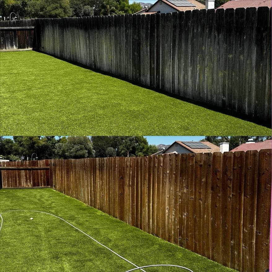 Revitalized Wood Fence Transformation image
